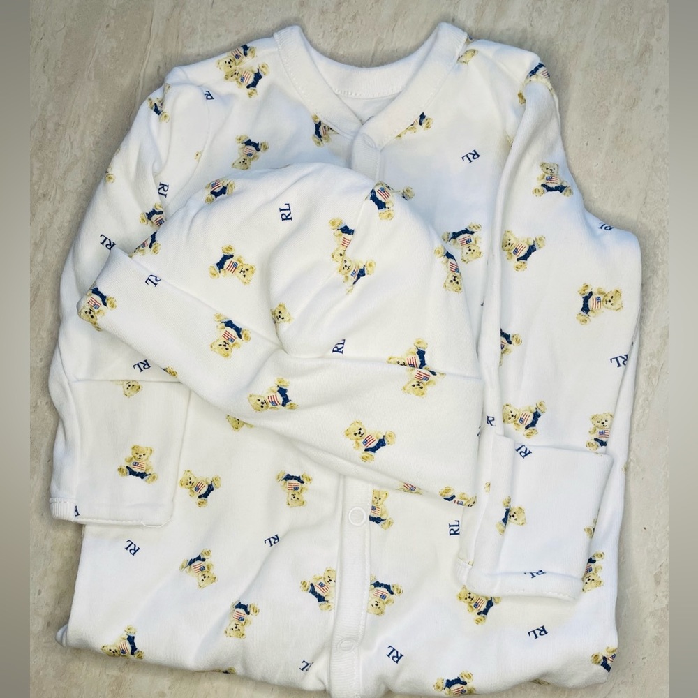 Ralph Lauren onesie set. 0-3M